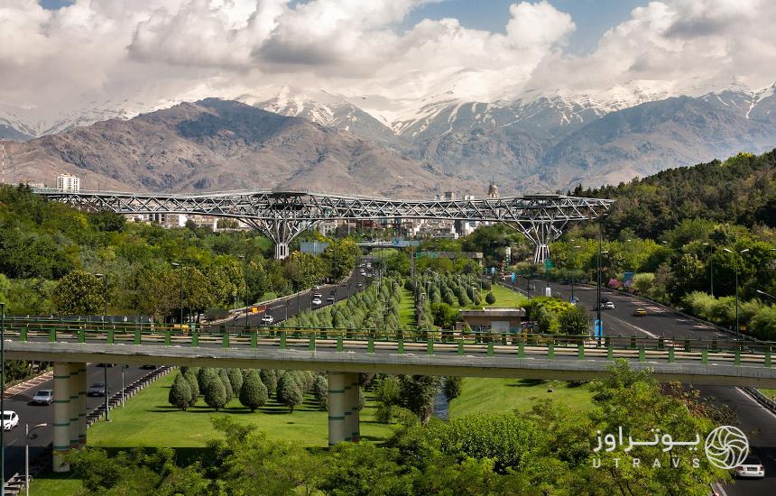 عکس پل طبیعت تهران در روز